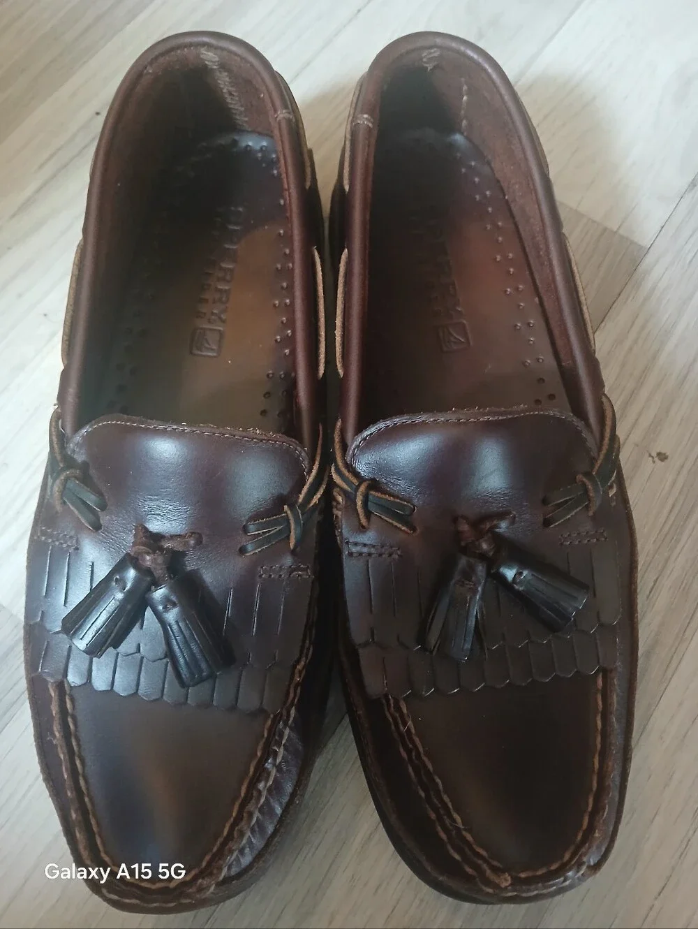 Sperry Men's Dark Brown Leather Tassel Loafers
